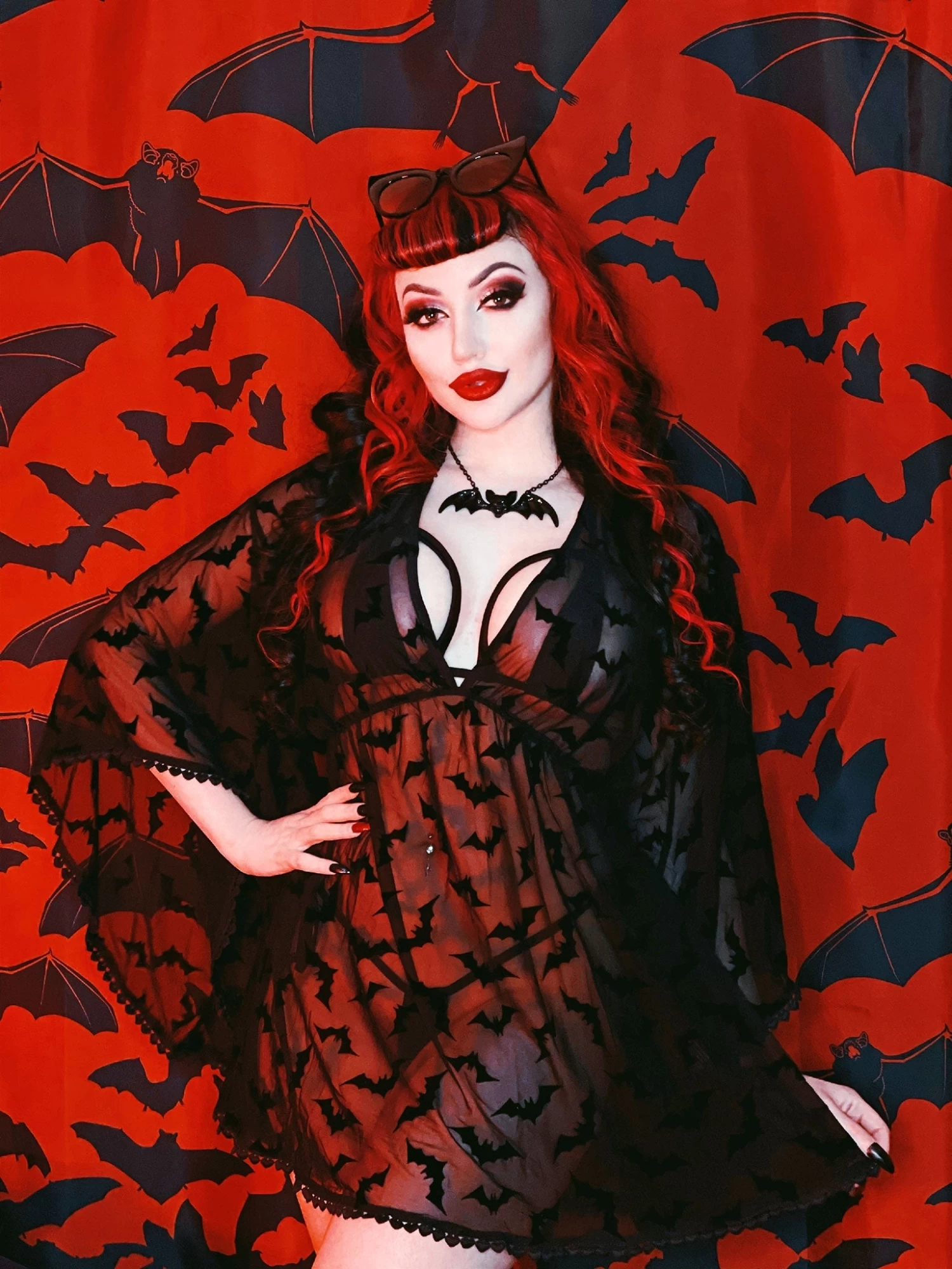 Luna Bats Swim Cover Up - Image 2